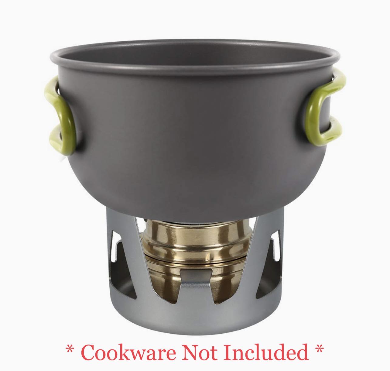 OVERMONT Mini Copper Spirit Cooker Camping Stove W/Stand