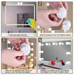 DIY 10 LED Bulb Hollywood Style Makeup Mirror Light Kit | Dimmable