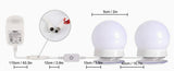 DIY 10 LED Bulb Hollywood Style Makeup Mirror Light Kit | Dimmable
