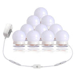 DIY 10 LED Bulb Hollywood Style Makeup Mirror Light Kit | Dimmable