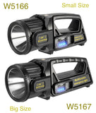 350° Rotating LED + Flood COB Flashlight W/USB + Solar Rechargeable | 2 Size