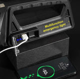 350° Rotating LED + Flood COB Flashlight W/USB + Solar Rechargeable | 2 Size