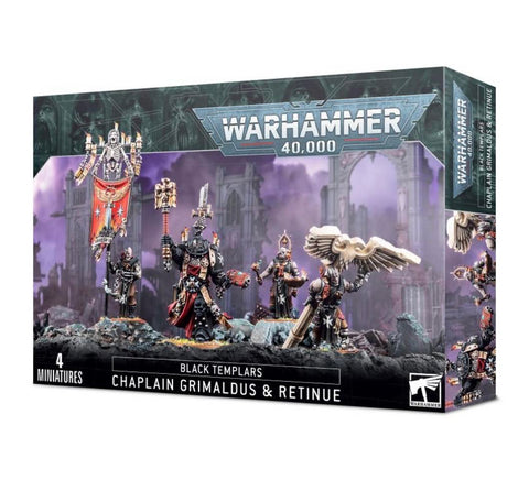 WARHAMMER 40,000 | Black Templars: Grimaldus & Retinue | 4 Miniatures