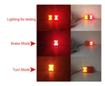 Pair 10LED Trailer Lights Tail Lamp Stop Indicator 12V&24V