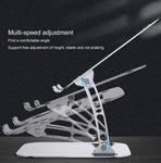 Aluminium Notebook/Tablet Stand Foldable Adjustable Stand