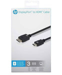 HP DisplayPort™ to HDMI™ Cable | Black | 3m