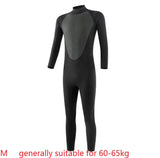 3mm Stretchy Men’s Long-Sleeve Full Bodysuit Wetsuit | Black | Medium