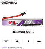 Gaoneng GNB 3.8V 380mAh 60C 1S HV LiPo Battery GNB27 Plug
