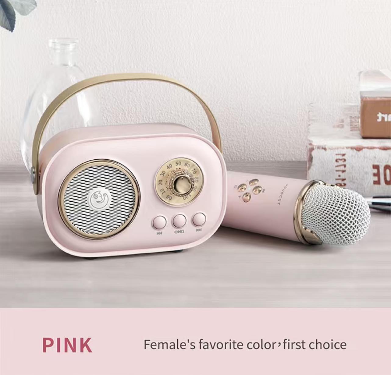 Mini Bluetooth Karaoke Wireless Mic Speaker Set | C20 PLUS | 4 Colours