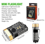 Mini Portable LED Light Rechargeable Emergency Lamp W/Clip & Magnet