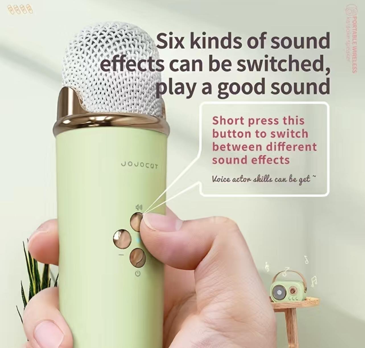 Mini Bluetooth Karaoke Wireless Mic Speaker Set | C20 PLUS | 4 Colours