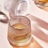 DAWNTREES 360° Spinning Tumbler Whiskey Glasses Set | 2 Pack