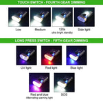 Mini Portable LED Light Rechargeable Emergency Lamp W/Clip & Magnet