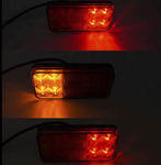Pair 10LED Trailer Lights Tail Lamp Stop Indicator 12V&24V