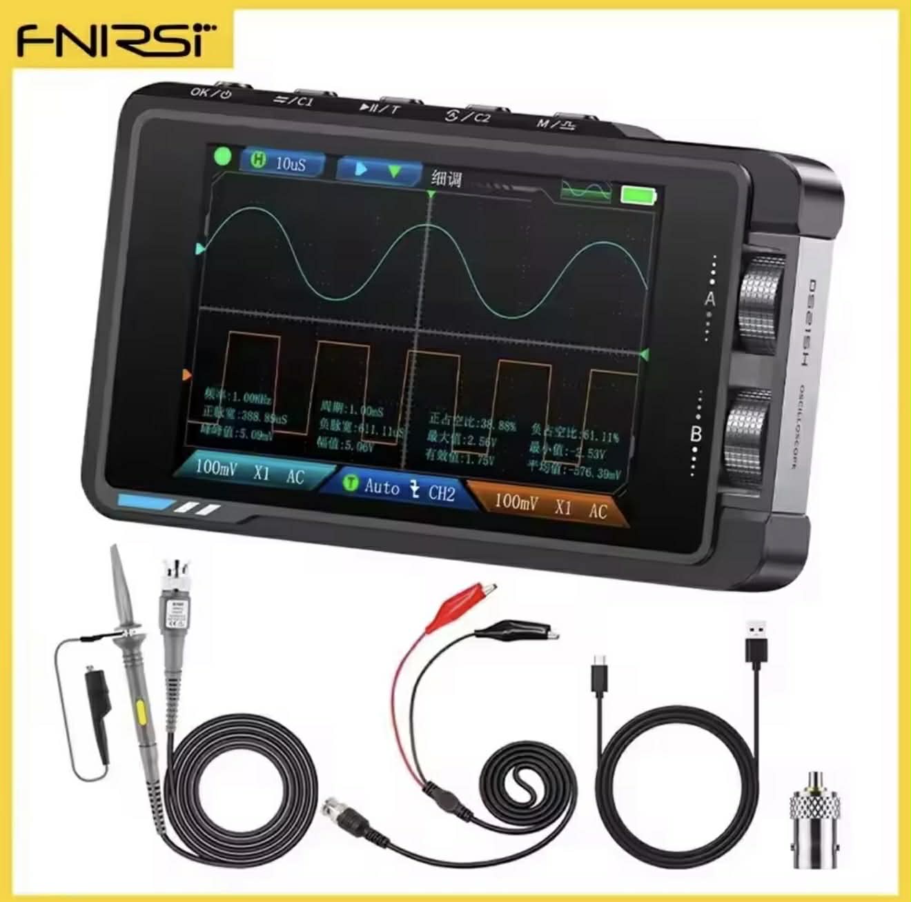 FNIRSI DS215H Handheld 2IN1 Dual Channel Oscilloscope