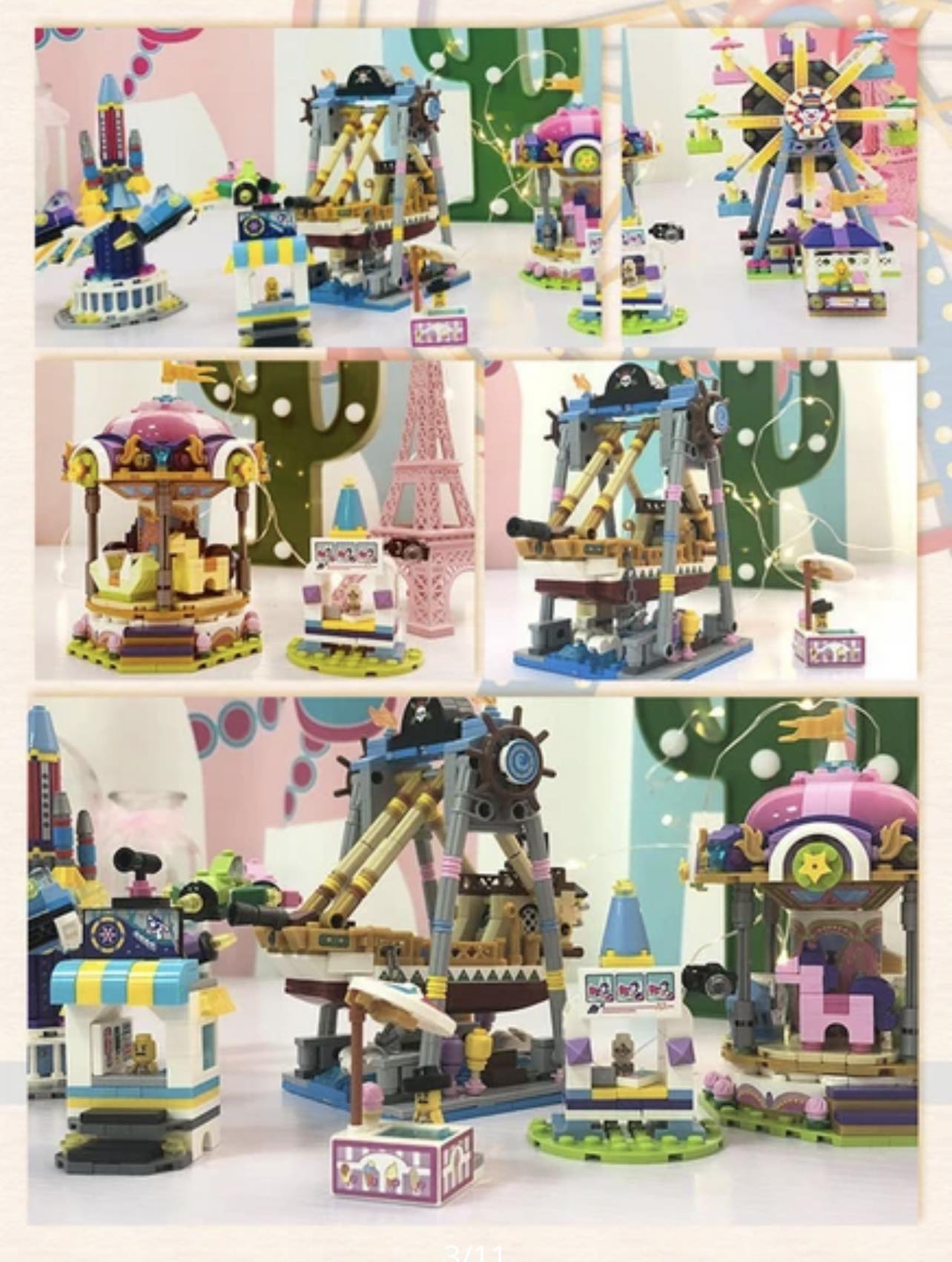 LOZ Mini Blocks Amusement/Theme Park Category | 3 Set