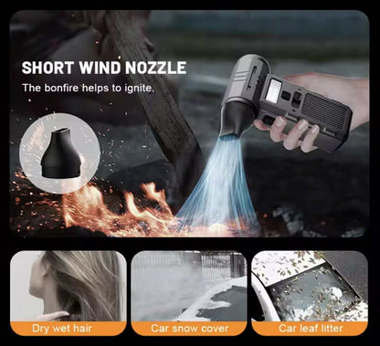 3in1 Mini Fan Blower / Vacuum / Light W/4 Nozzle | F028
