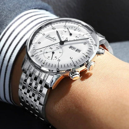 Luobin Automatic 42mm Watch W/2 Styles Strap | LB1815