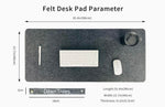 DAWNTREES Large Felt Desk Mat | 90×40CM