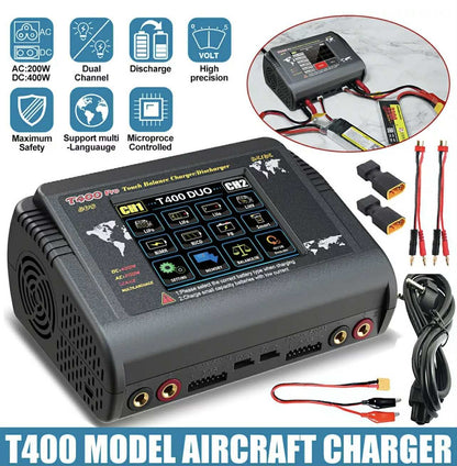 HTRC T400 Pro Dual Channel RC Lipo Battery Charger/Discharger