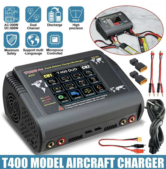 HTRC T400 Pro Dual Channel RC Lipo Battery Charger/Discharger