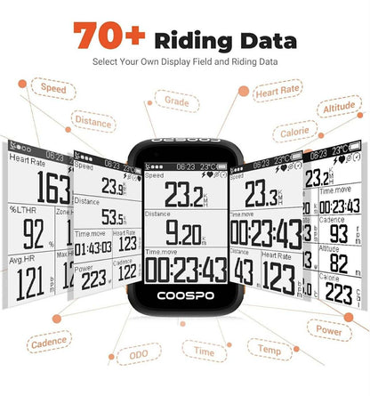CooSpo GPS Cycling Computer Wireless Bike Speedometer | BC200