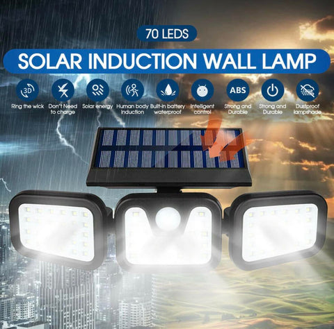 3 Head Solar Motion Sensor Light Outdoor | FL-1725A