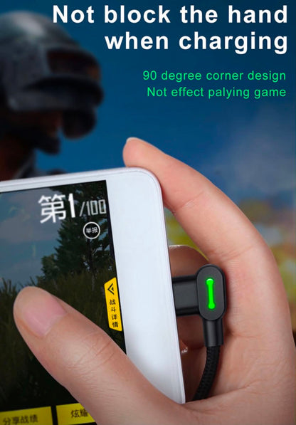 2PK Mcdodo CA-5772 USB A to Micro-USB 90° Charging & Data Transfer Cable W/Lights