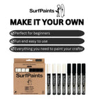 SurfPaints Black & White Set - Size 4mm Bullet Nibs
