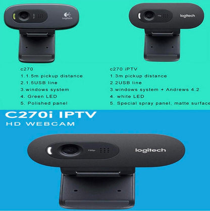 Logitech C270i IPTV 720P HD Webcam Camera