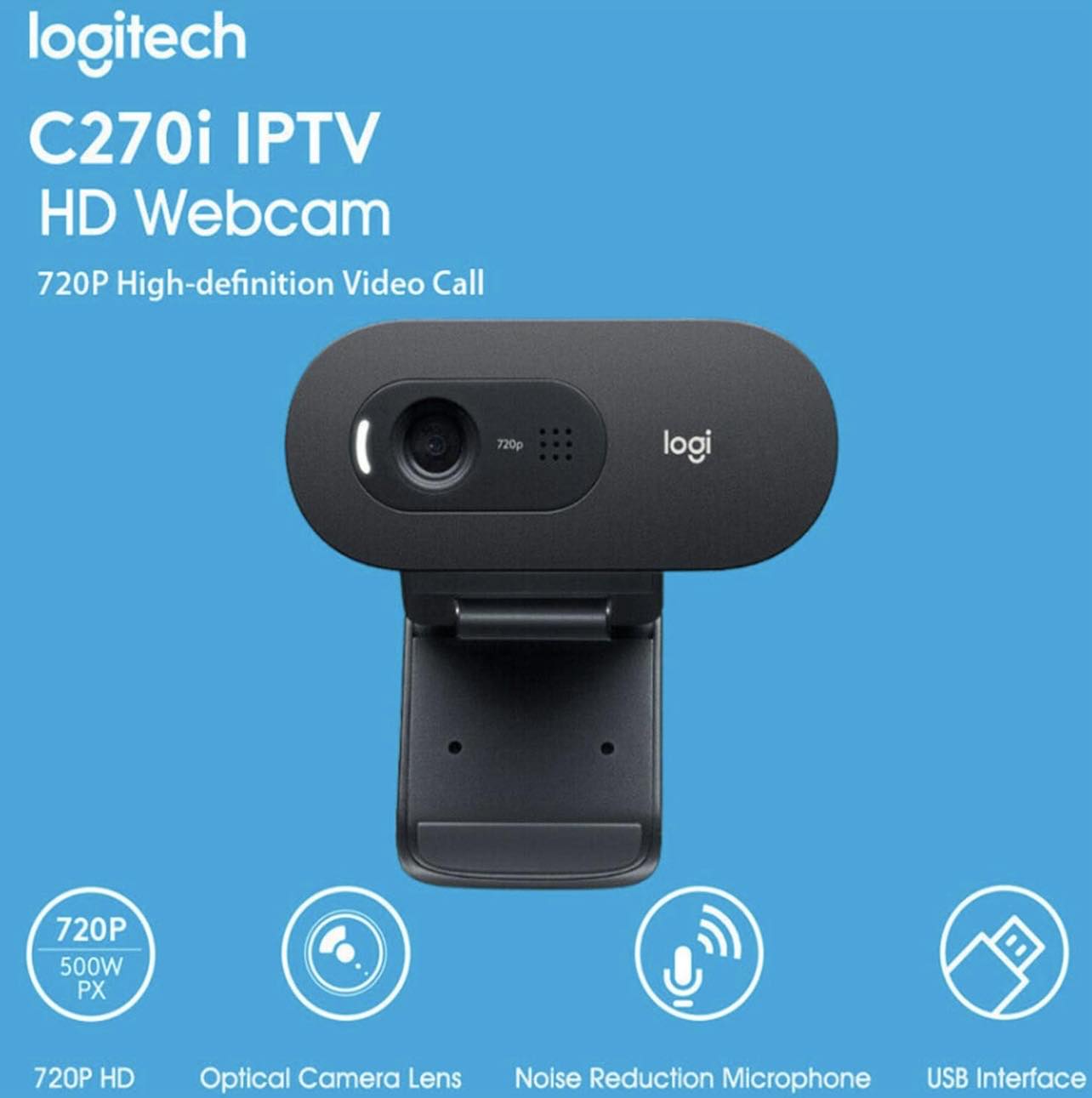 Logitech C270i IPTV 720P HD Webcam Camera