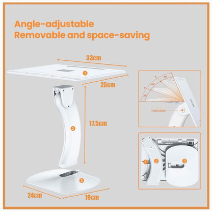 Portable Lap Desk Tablet iPad Book Drawing Stand W/Book Clip