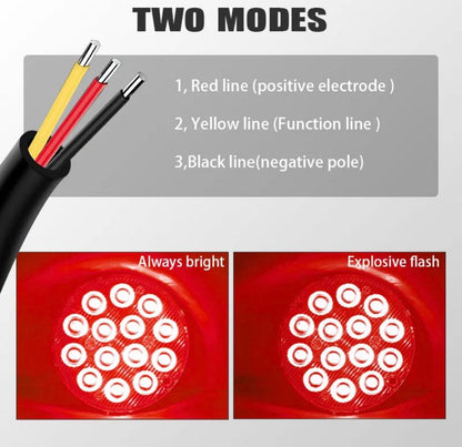 Pair 3" Round LED Blinker Side Light Taillight | 12V-24V | 3 Colours