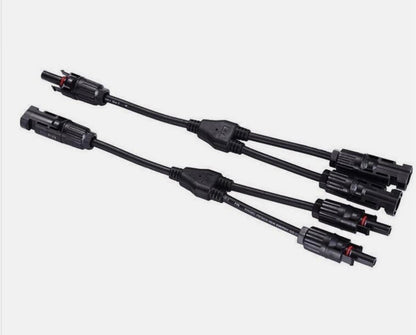 Pair Y Branch Splitter Cable (M/2F) and (F/2M) Solar Panel Cable MC4