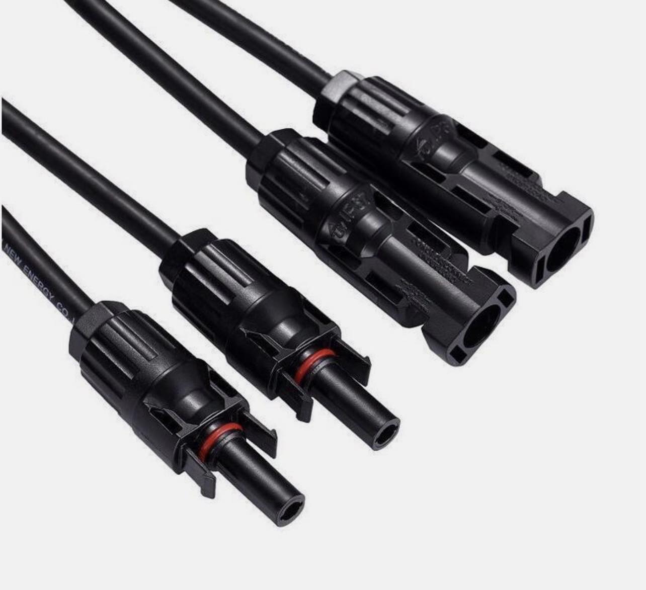 Pair Y Branch Splitter Cable (M/2F) and (F/2M) Solar Panel Cable MC4