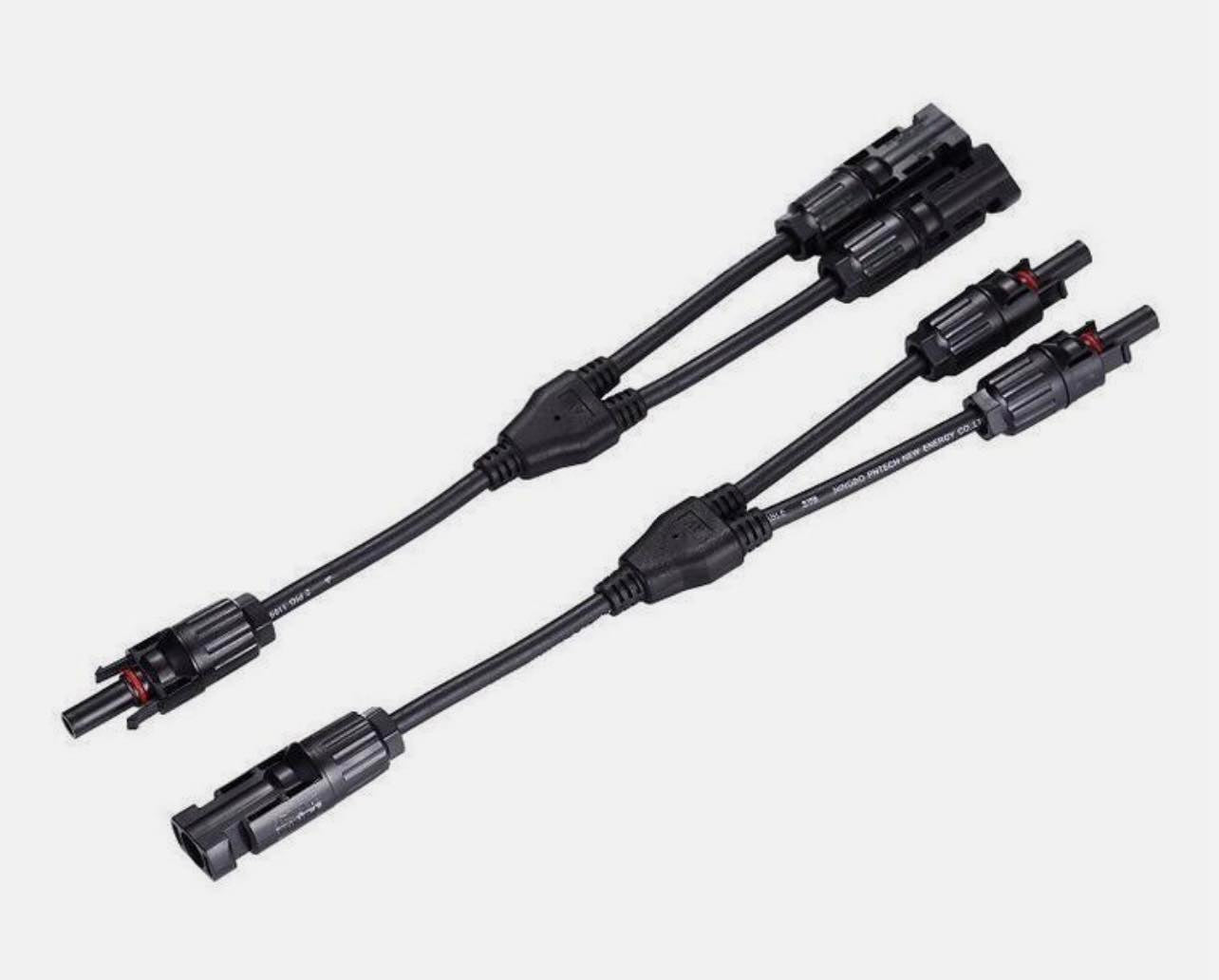 Pair Y Branch Splitter Cable (M/2F) and (F/2M) Solar Panel Cable MC4