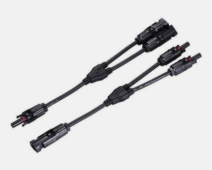 Pair Y Branch Splitter Cable (M/2F) and (F/2M) Solar Panel Cable MC4