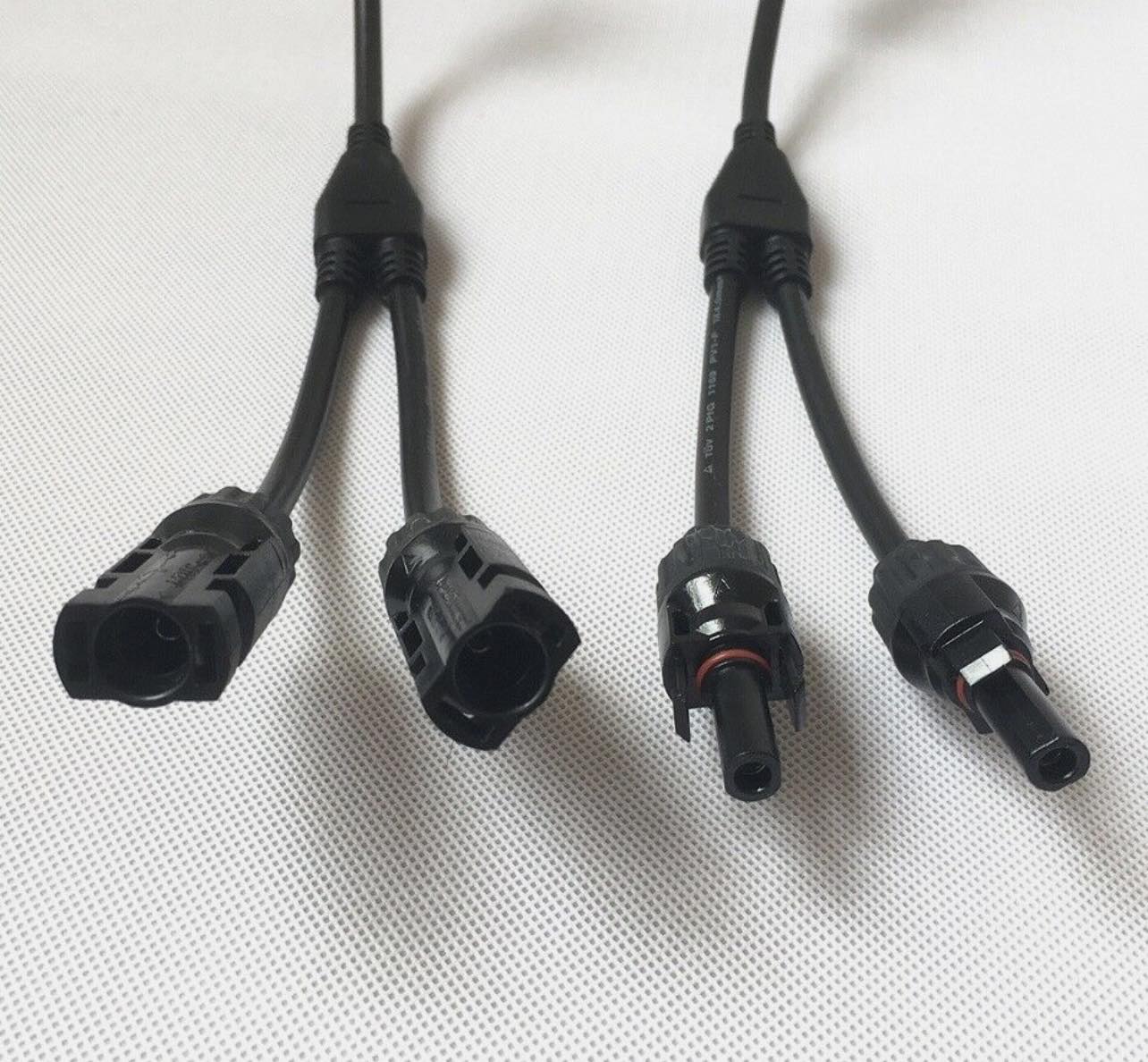 Pair Y Branch Splitter Cable (M/2F) and (F/2M) Solar Panel Cable MC4