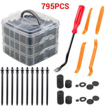 795pcs Car Body Trim Clips Kit Plastic Fasteners W/Removal Tools