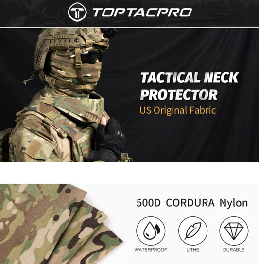 TOPTACPRO Tactical Neck Protector Thickened Neck Guards