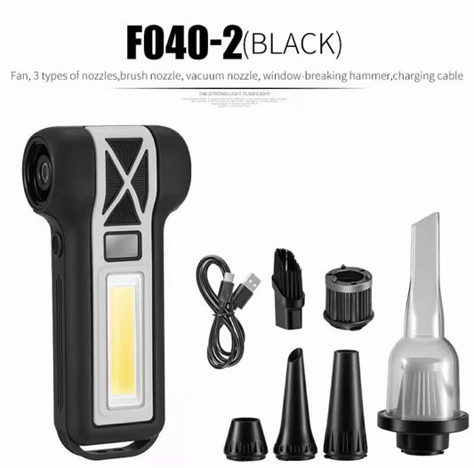 High-Speed Turbo Fan Vacuum Cleaner W/LED Lights | F040-2