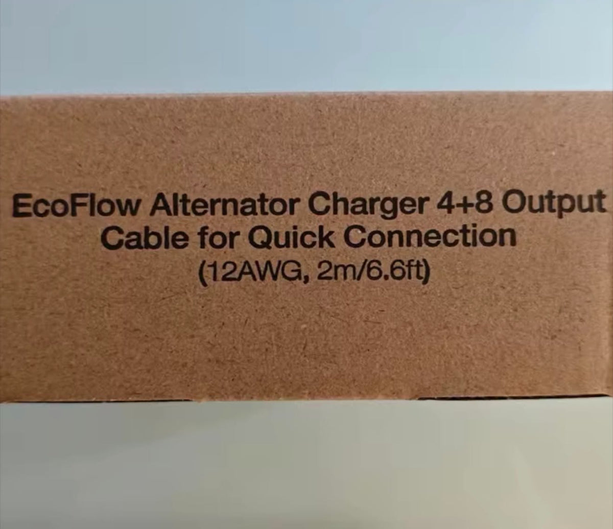 EcoFlow Alternator Charger 4+8 Output Cable for Quick Connection