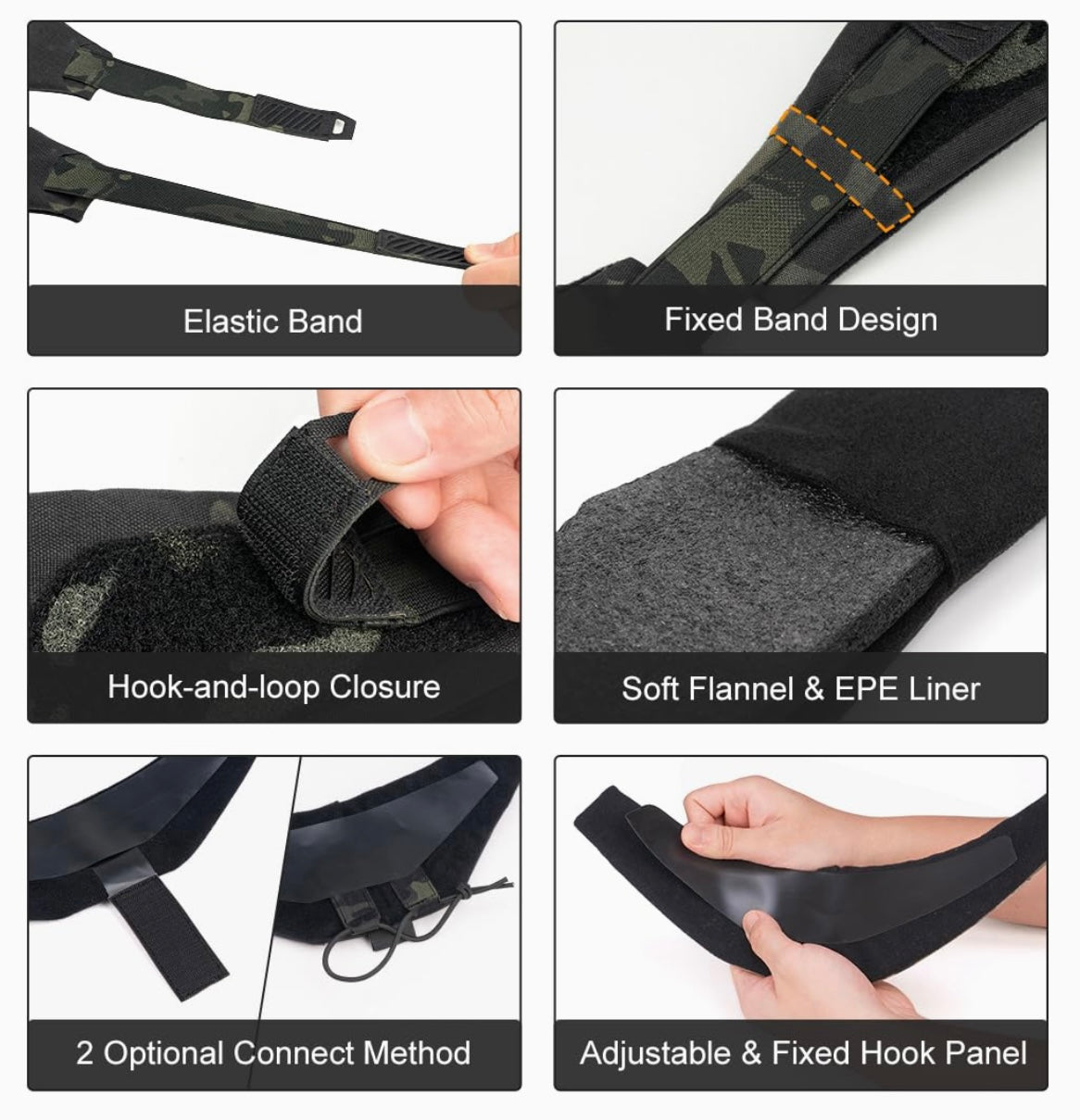 TOPTACPRO Tactical Neck Protector Thickened Neck Guards