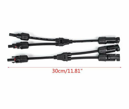 Pair Y Branch Splitter Cable (M/2F) and (F/2M) Solar Panel Cable MC4