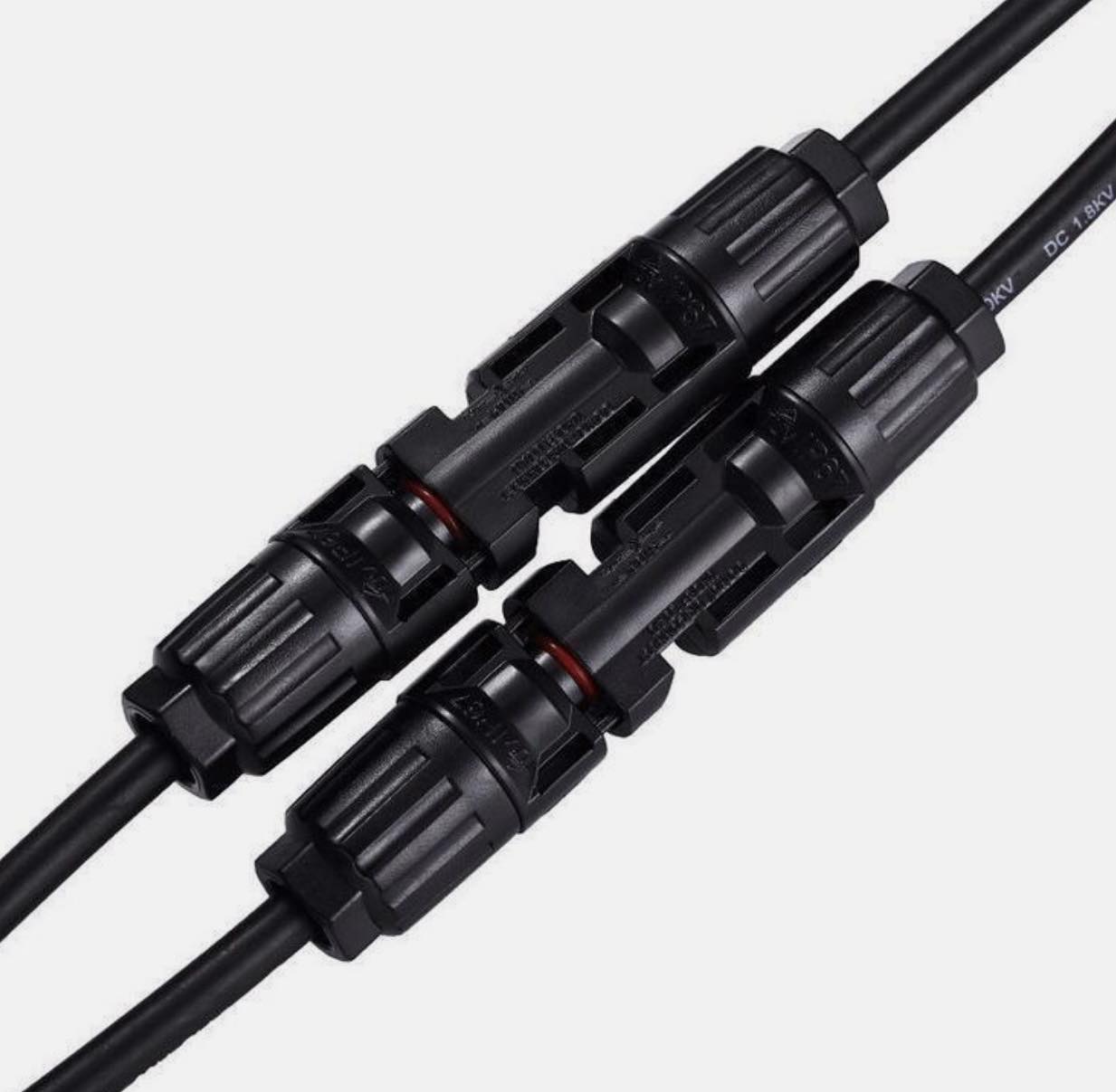 Pair Y Branch Splitter Cable (M/2F) and (F/2M) Solar Panel Cable MC4