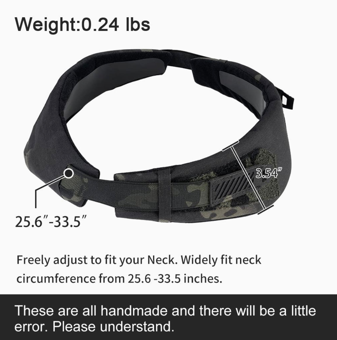 TOPTACPRO Tactical Neck Protector Thickened Neck Guards