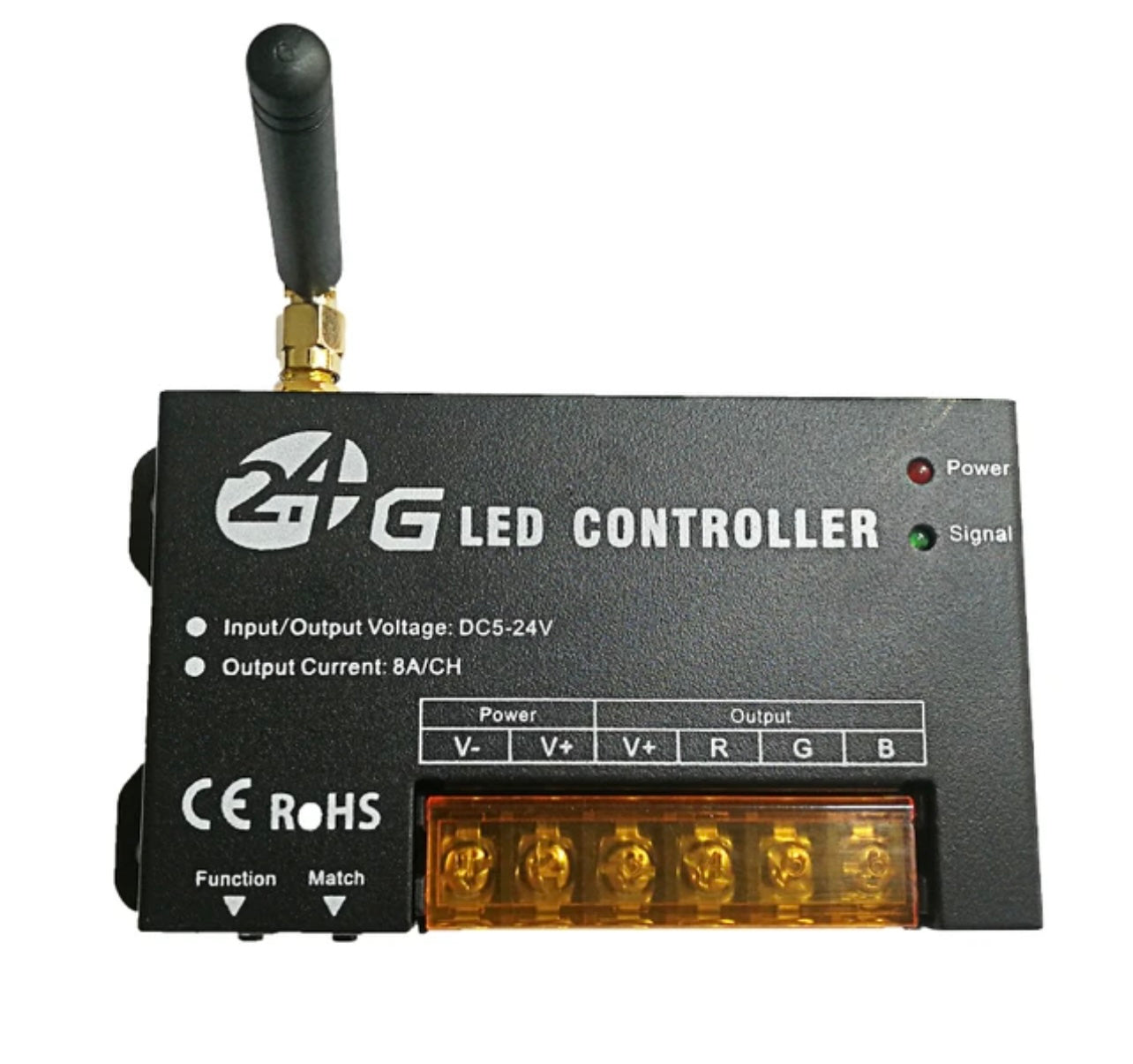 LED RGB Strip Controller 2.4G RF Remote 12V-24V 4 Zone Multi Channel