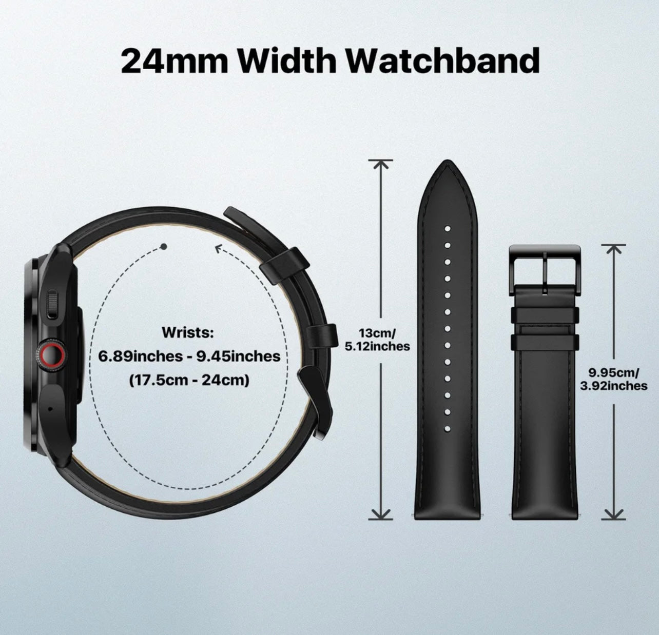 Mobvoi TicWatch 24mm Leather Watch Band