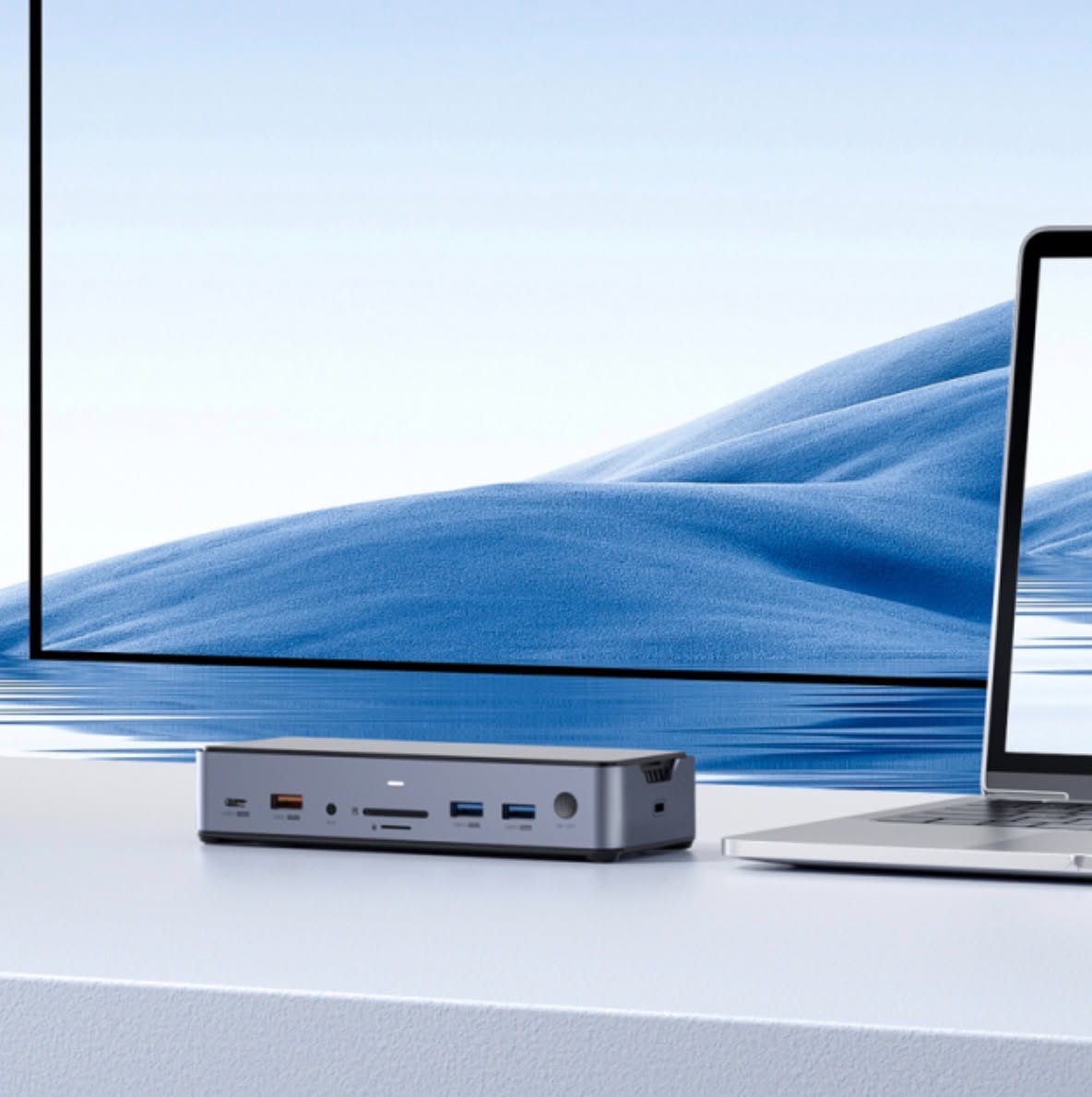 HAGiBiS 15-in-1 USB-C Triple Display M.2 SSD Docking Station 2.5G Ethernet