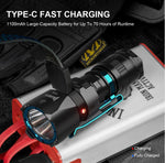 WUBEN T4 Flashlight EDC+AP50 Flashlight Ring Set
